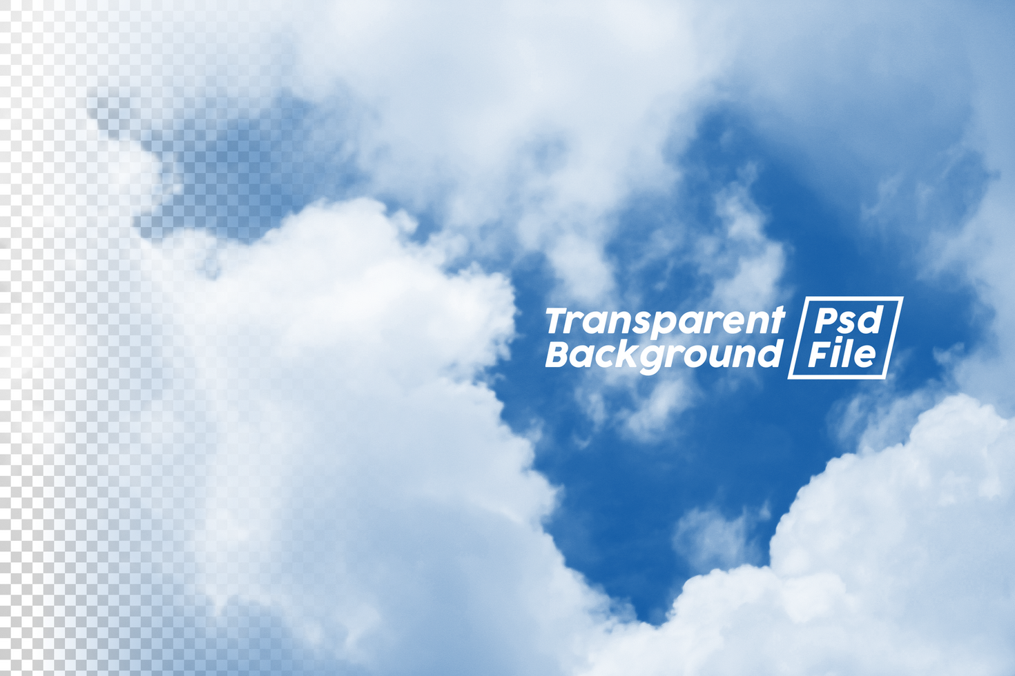 Cloud Transparent Background File psd