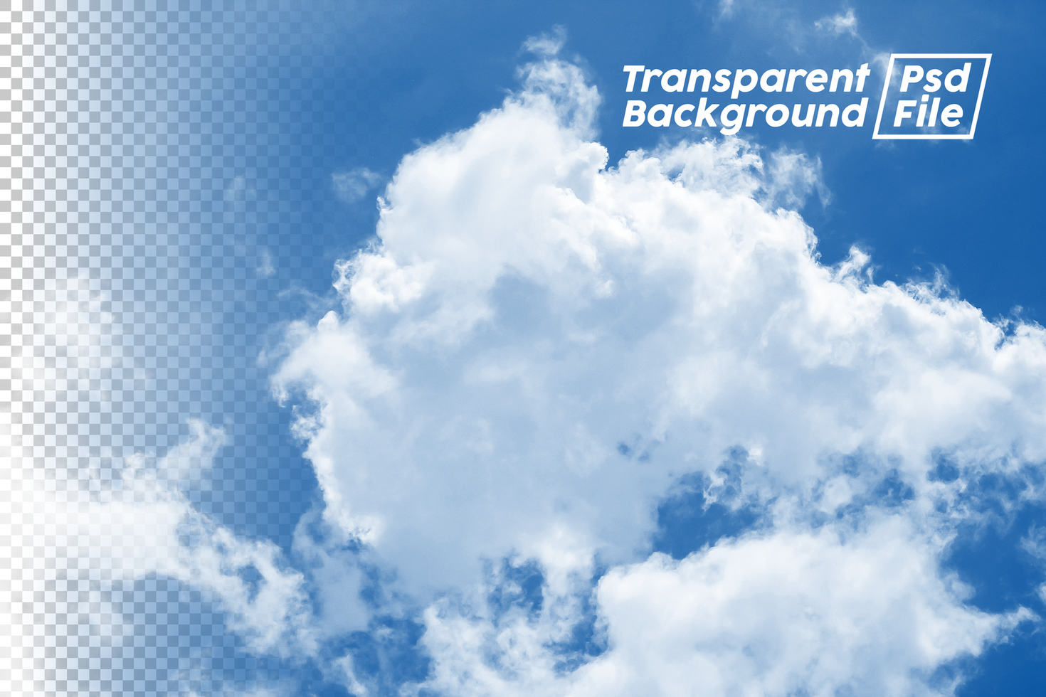 Cloud Transparent Background File psd