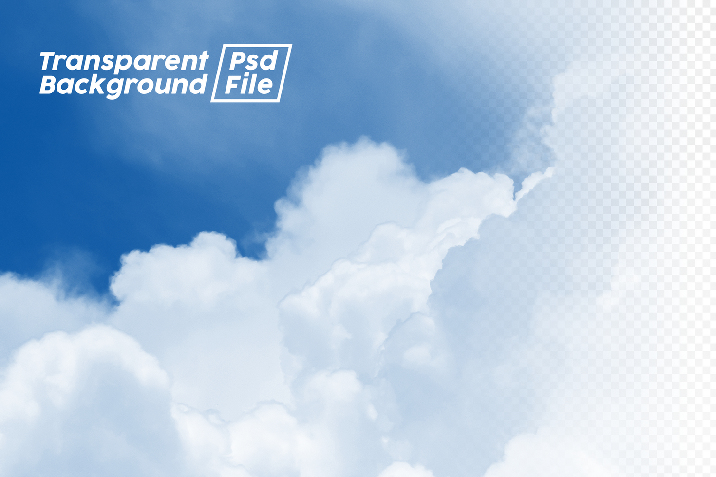 Cloud Transparent Background File psd