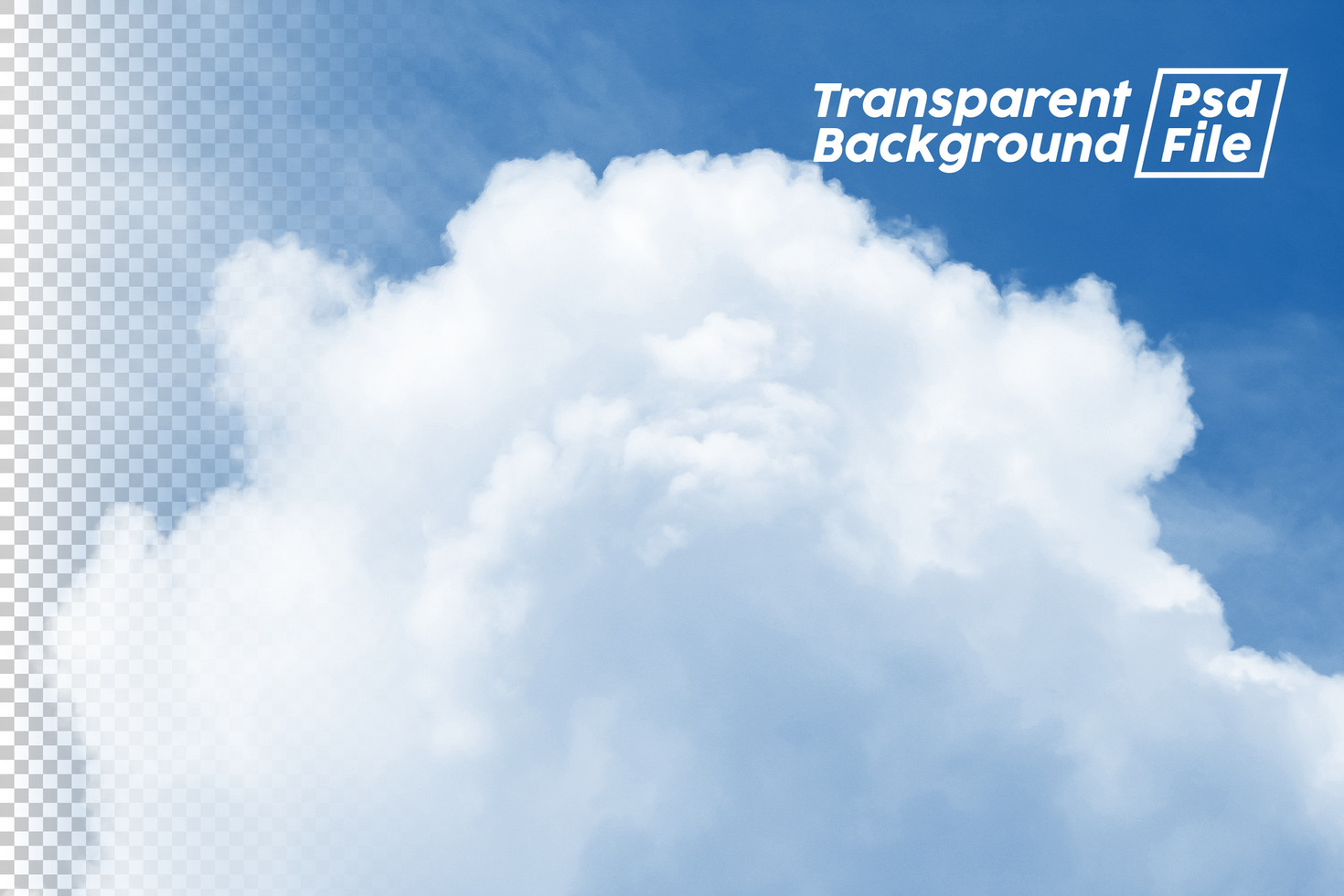 Cloud Transparent Background File psd