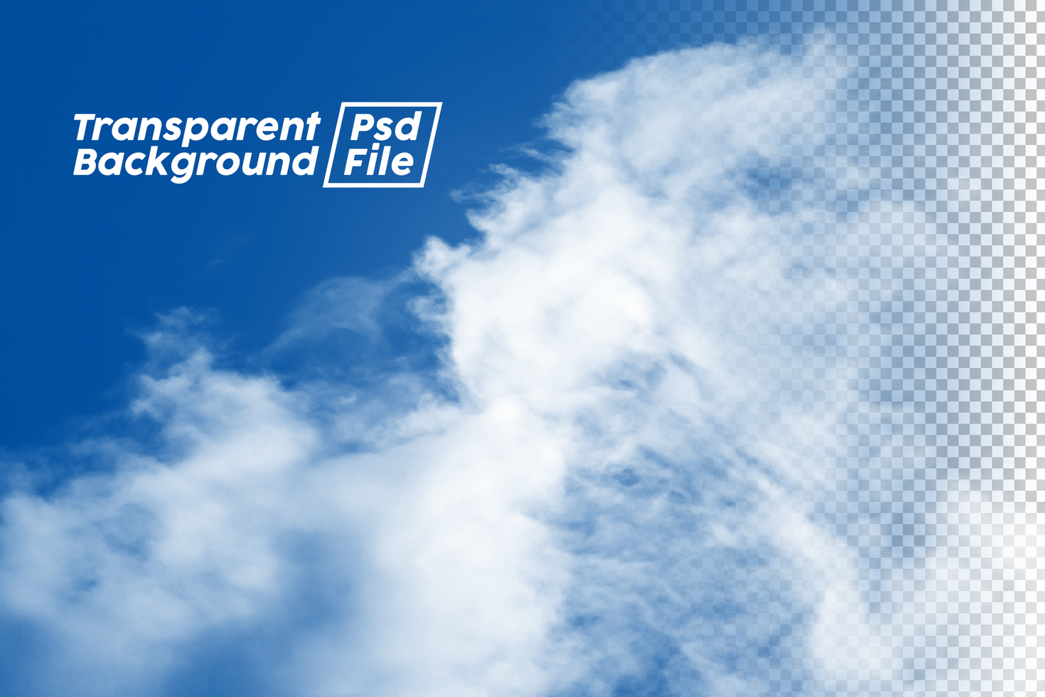 Cloud Transparent Background File psd