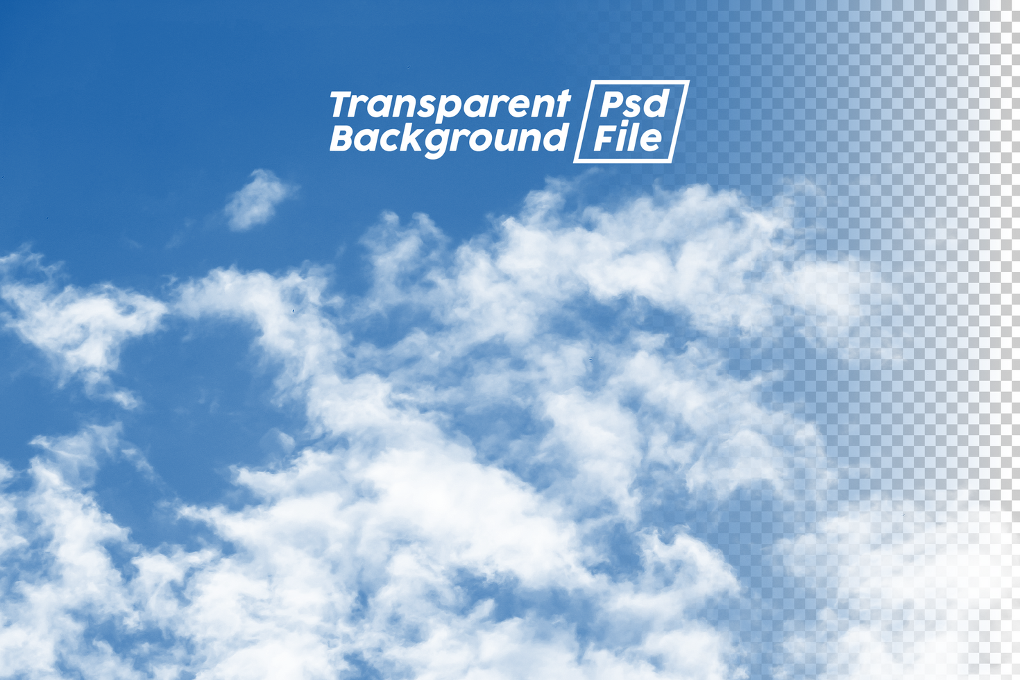 Cloud Transparent Background File psd
