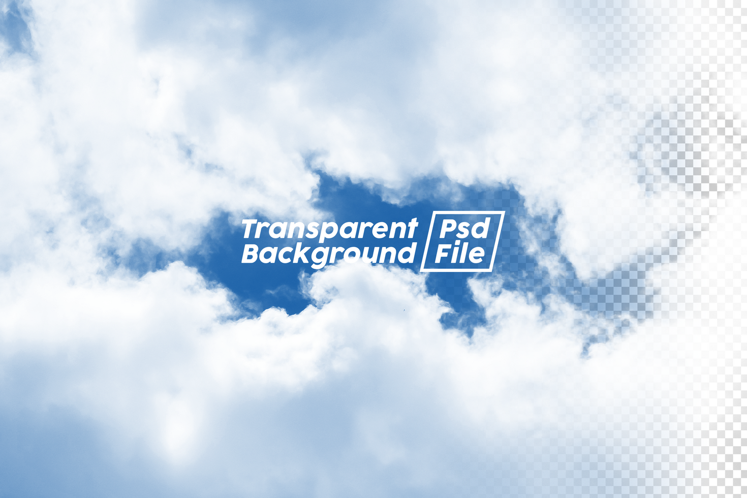 Cloud Transparent Background File psd