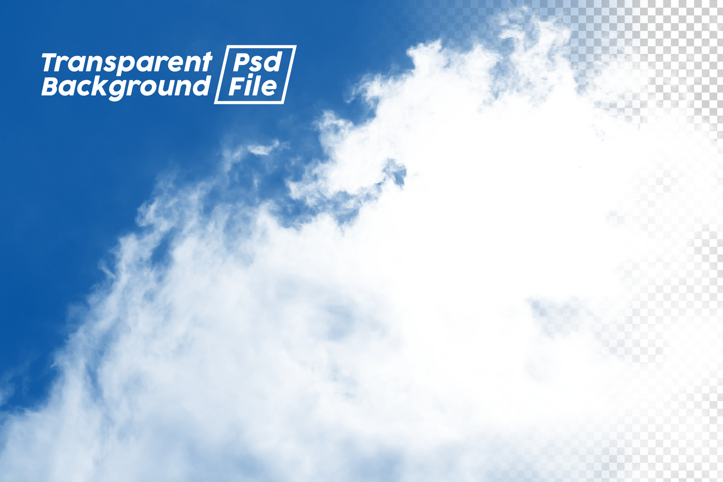 Cloud Transparent Background File psd