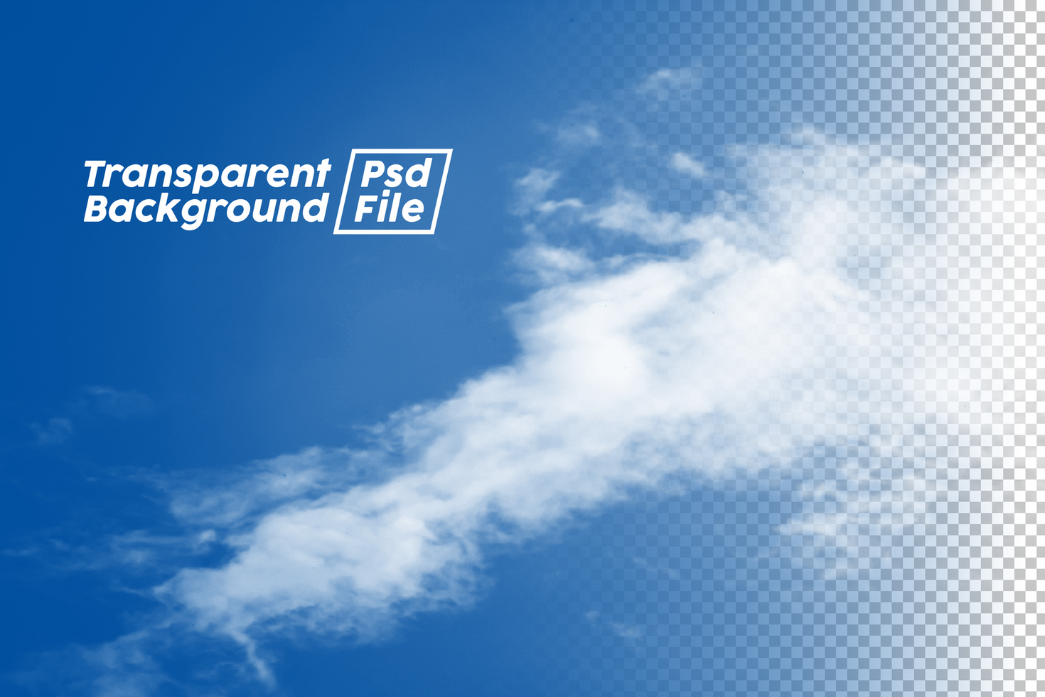Cloud Transparent Background File psd