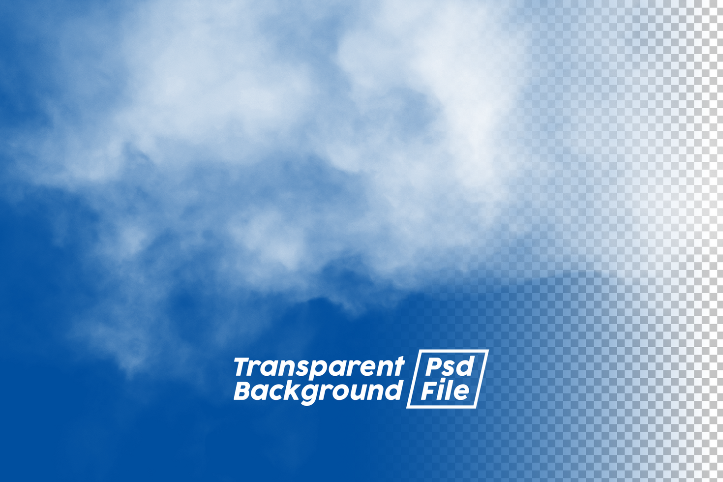 Cloud Transparent Background File psd