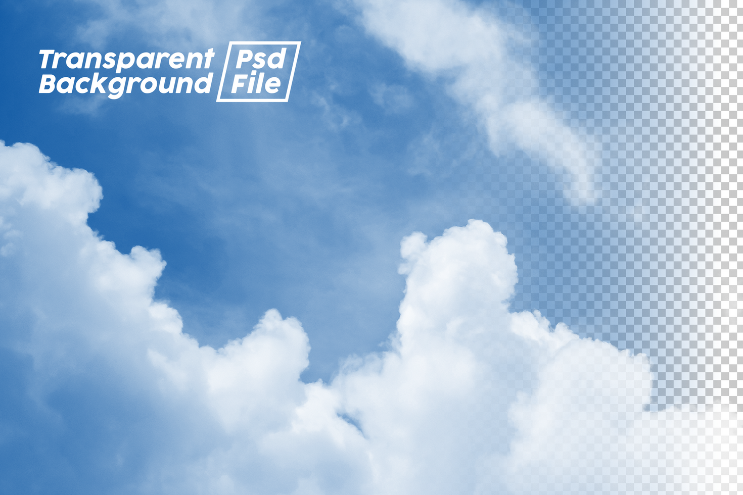 Cloud Transparent Background File psd