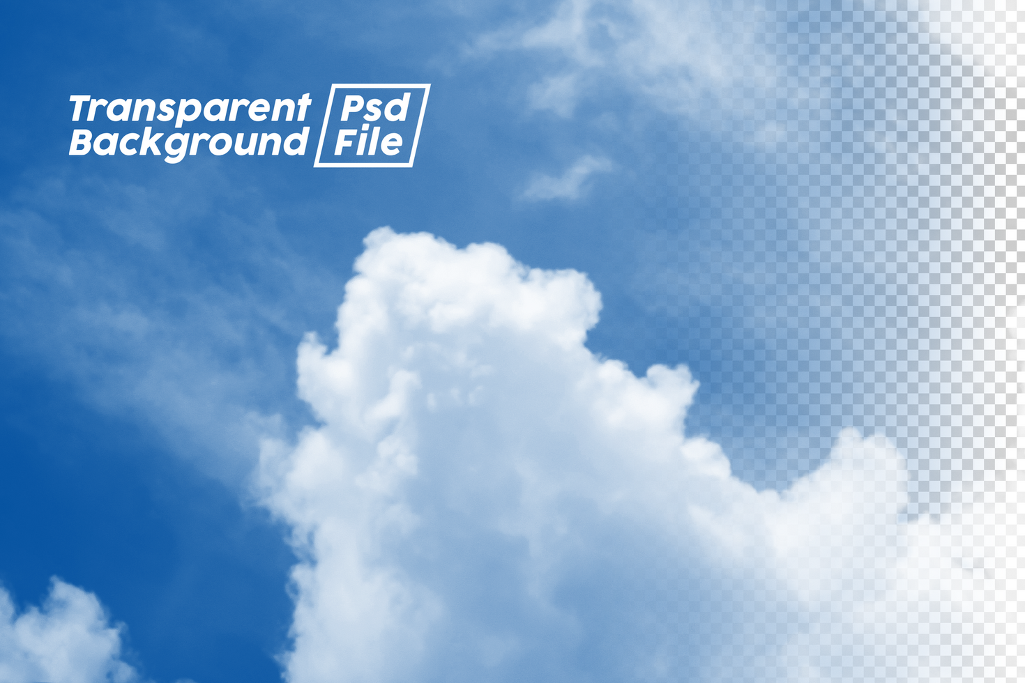 Cloud Transparent Background File psd