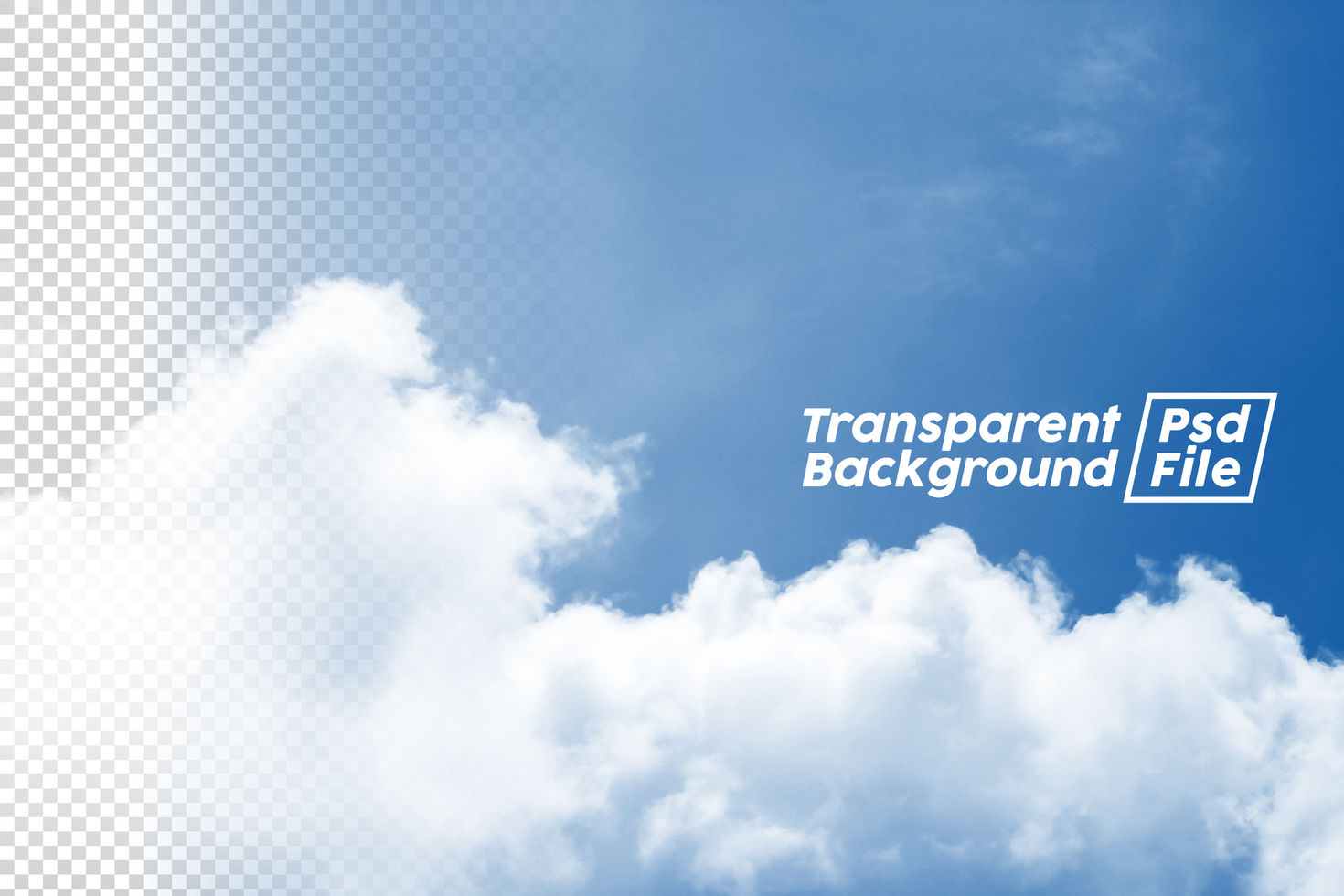 Cloud Transparent Background File psd