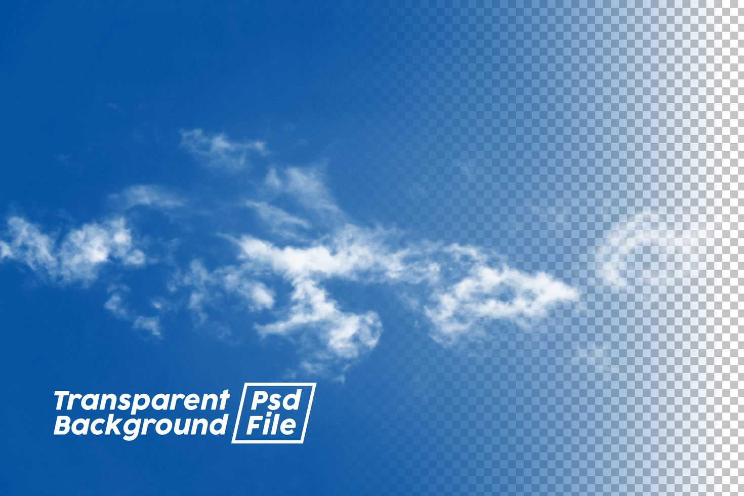 Cloud Transparent Background File psd
