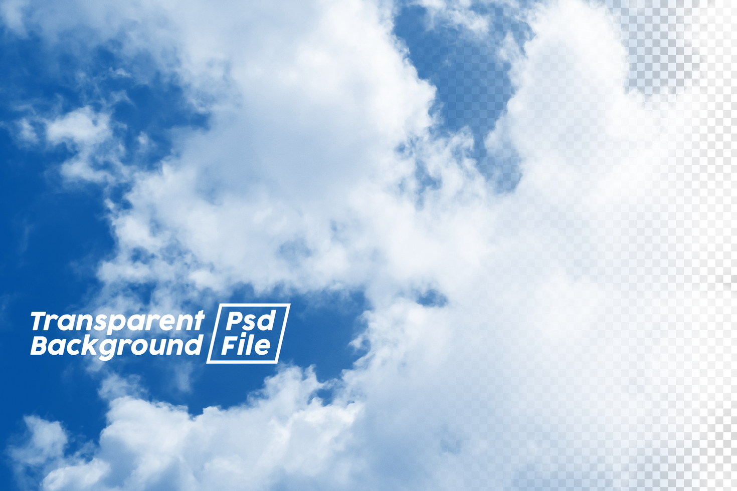 Cloud Transparent Background File psd