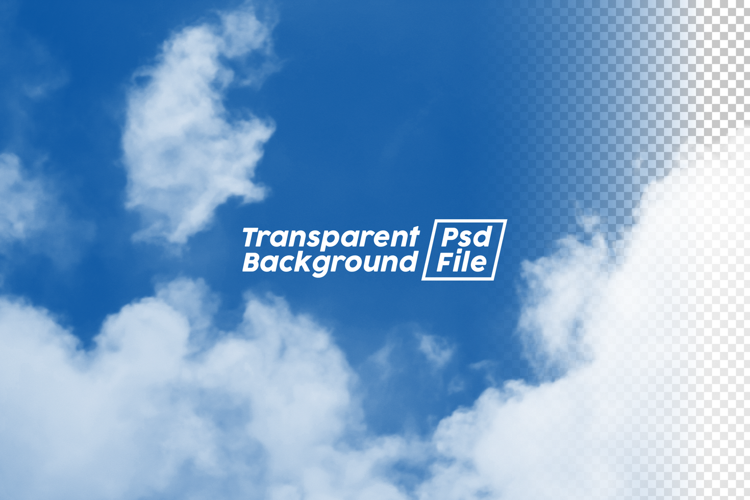 Cloud Transparent Background File psd