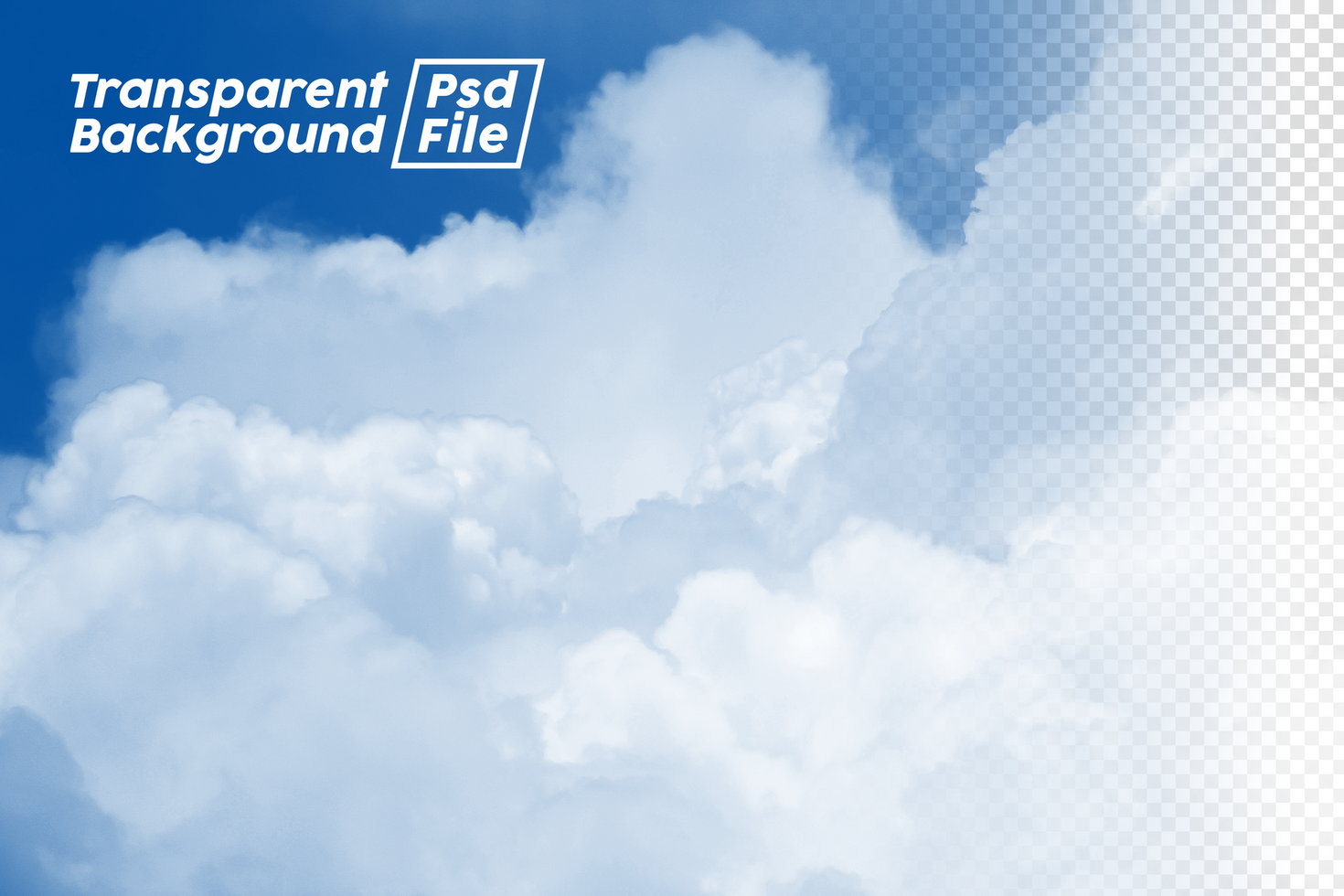 Cloud Transparent Background File psd