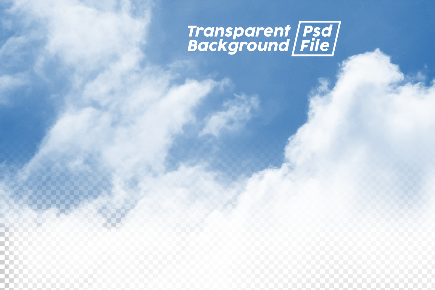 Cloud Transparent Background File psd