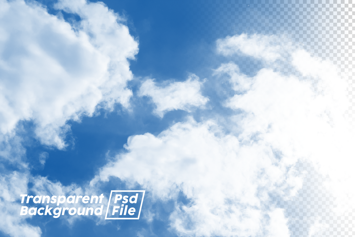 Cloud Transparent Background File psd