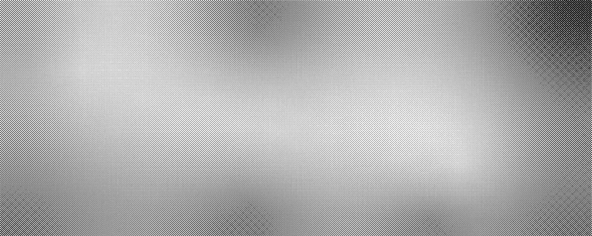 Halftone grit faded vintage texture background white and black wallpaper. vector