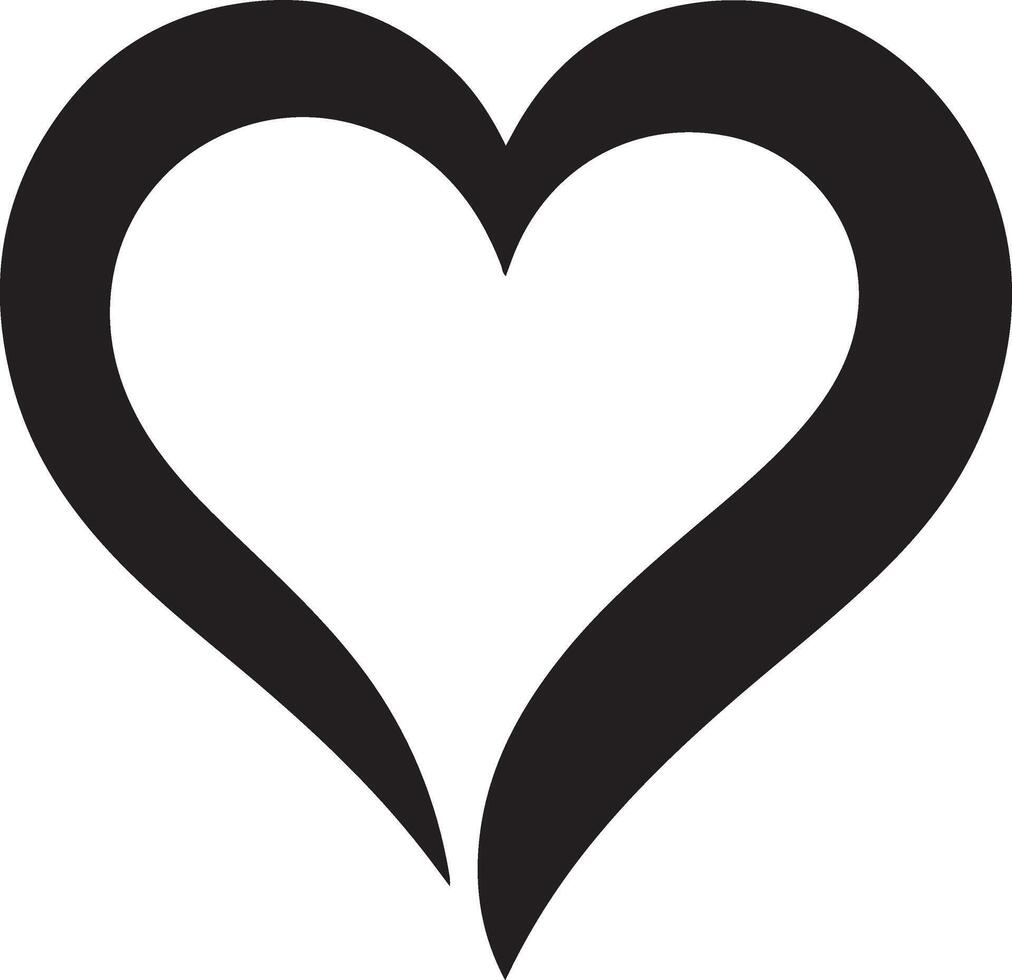 Heart love silhouette icon. Hands folded as heart silhouette illustration.heart shape . Valentine's Day , medicine concept . vector