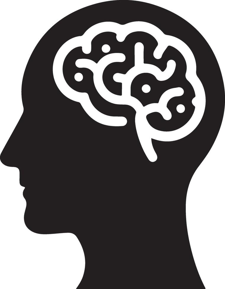 Man head silhouette - Man and woman heads in profile symbol. vector