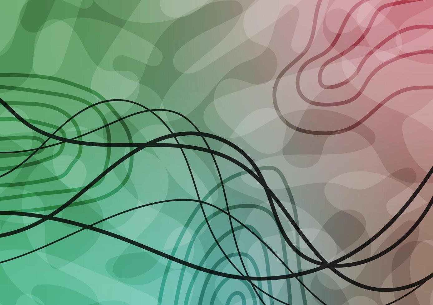Green art wallpaper abstract curve background vector