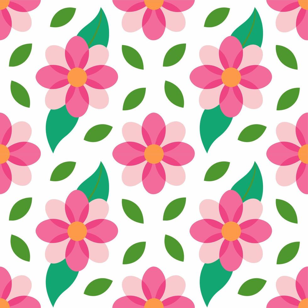 Elegant seamless floral pattern with intricate petals and leaves, perfect for decorative use. vector