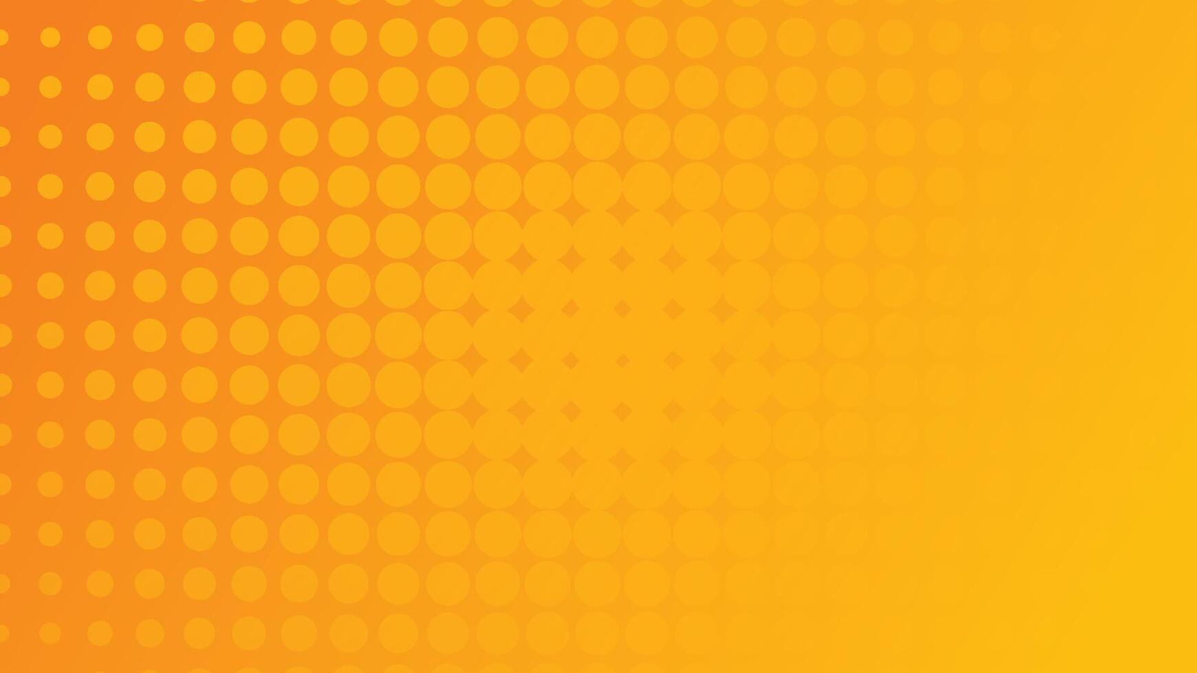 abstract yellow and orange color gradient background with halftone dot graphic pattern decoration vector