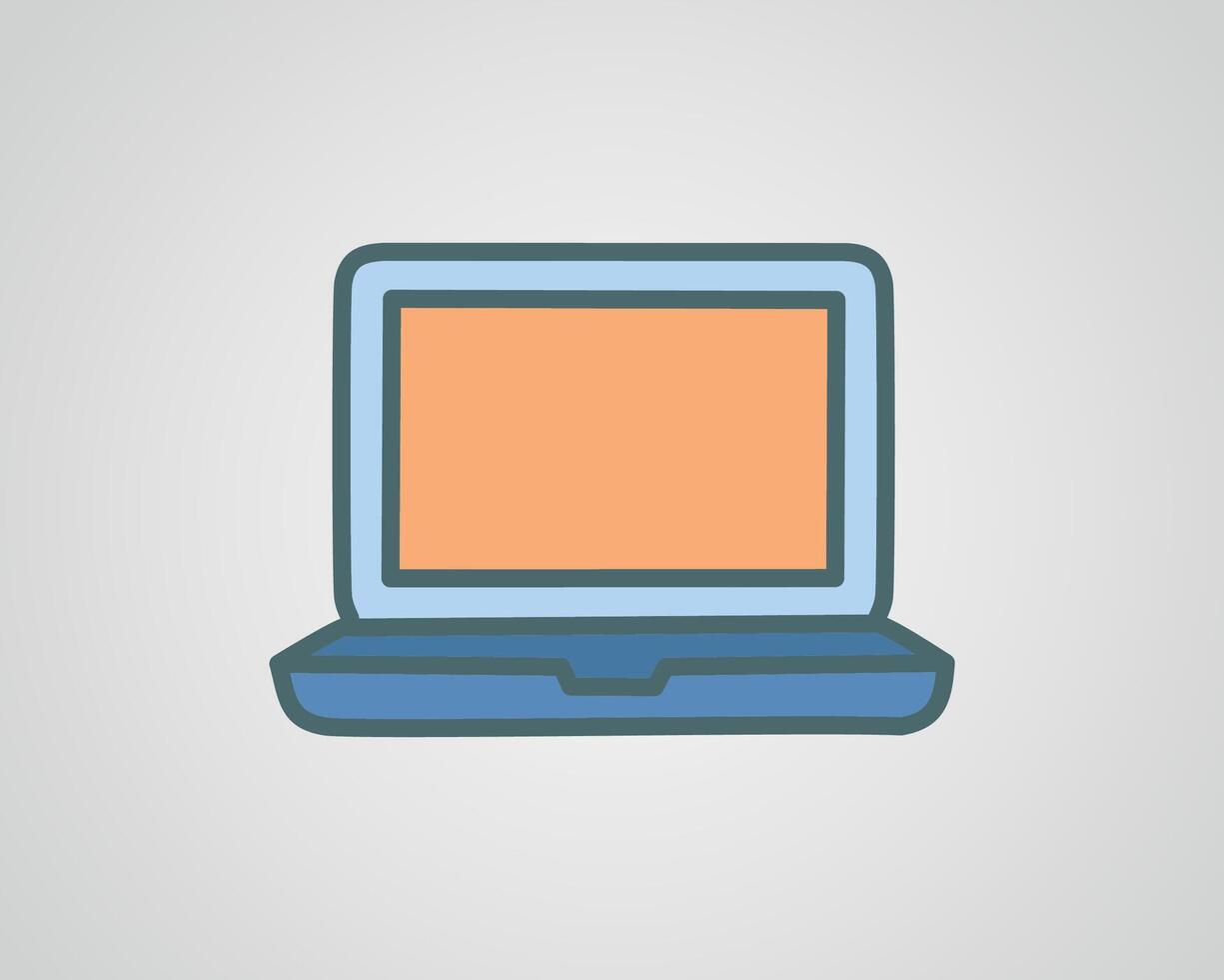 Illustration of computer icon vector