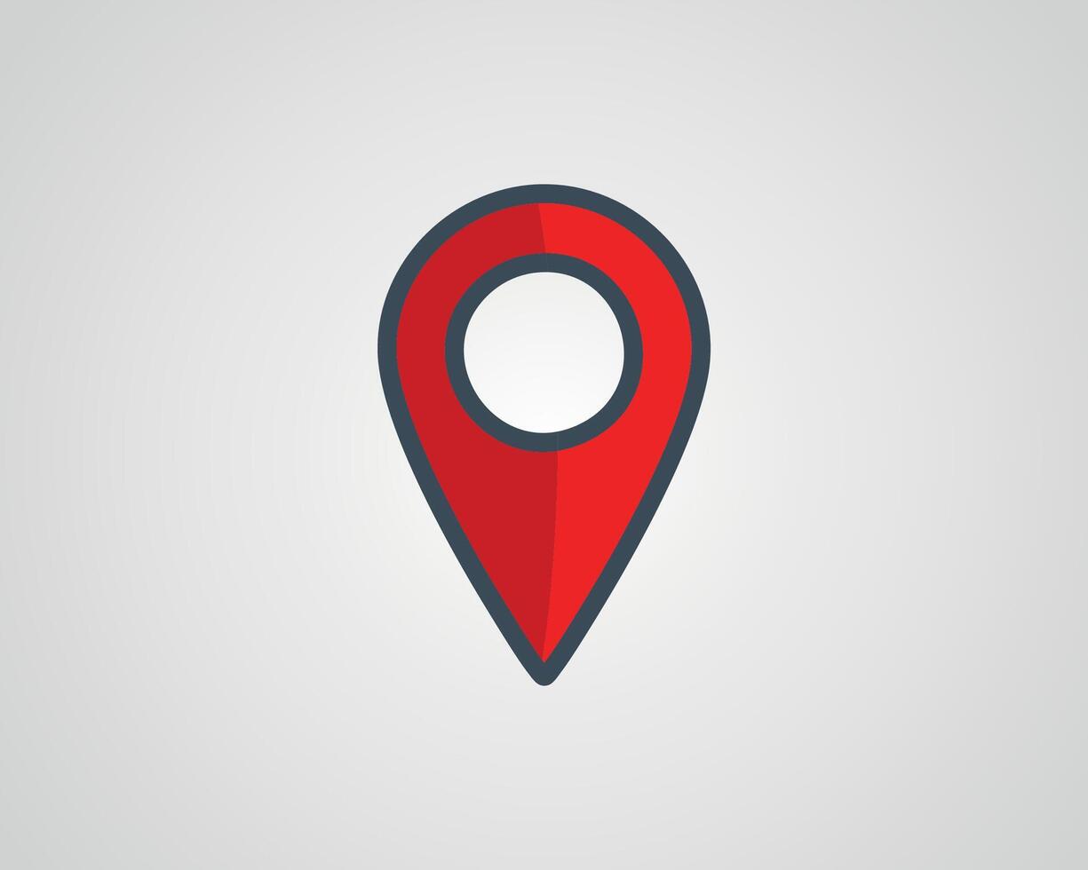 Map pointer flat icon. Eps 10 vector