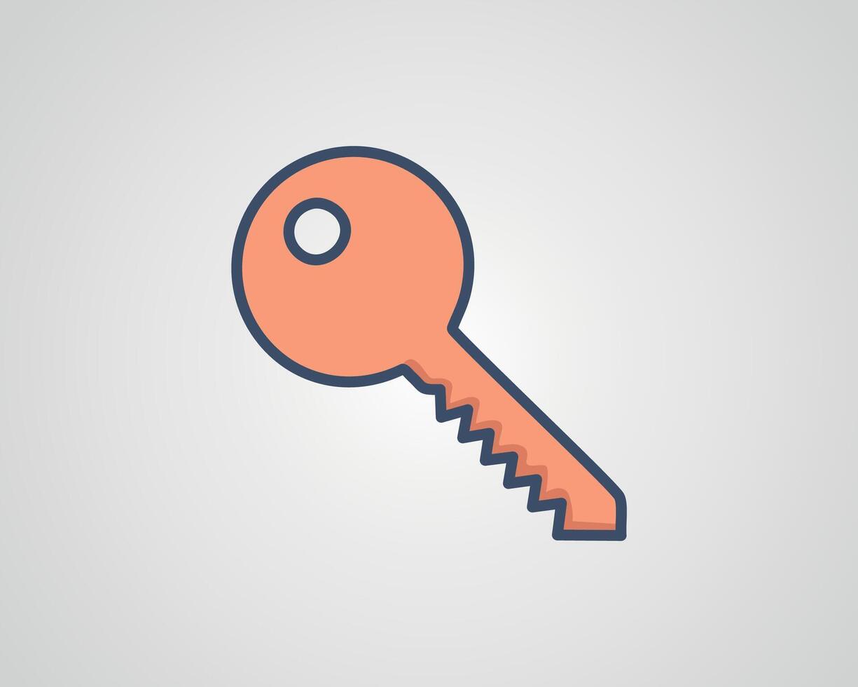 key line icon. Symbol in trendy outline style. illustration isolated on a white background. vector