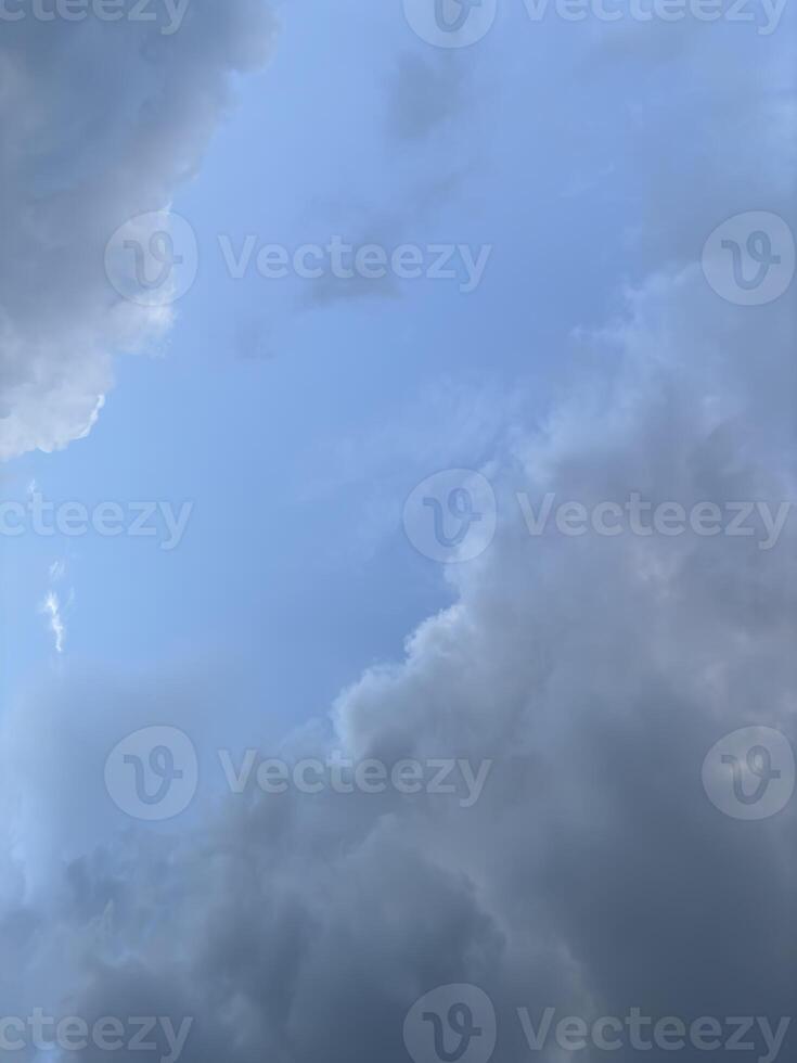 Clouds in he sky looking Grey and Black photo