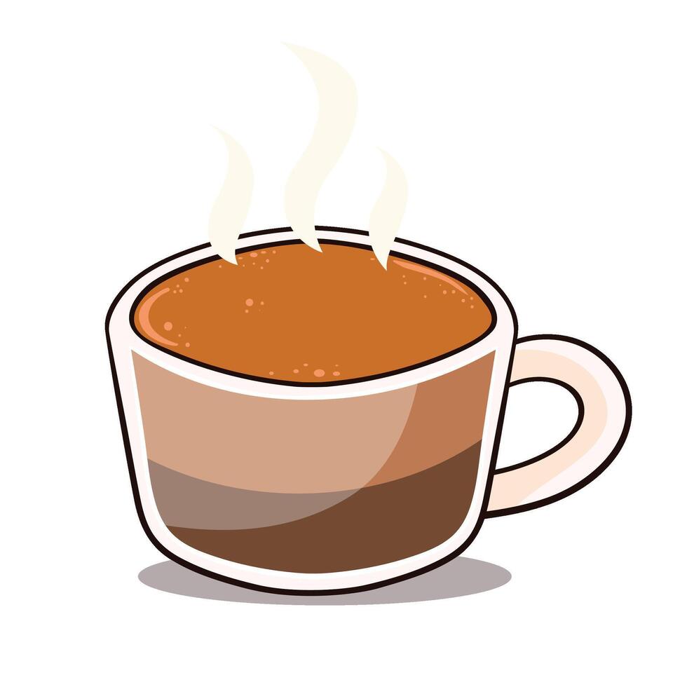 handrawn Coffee menu set Latte vector