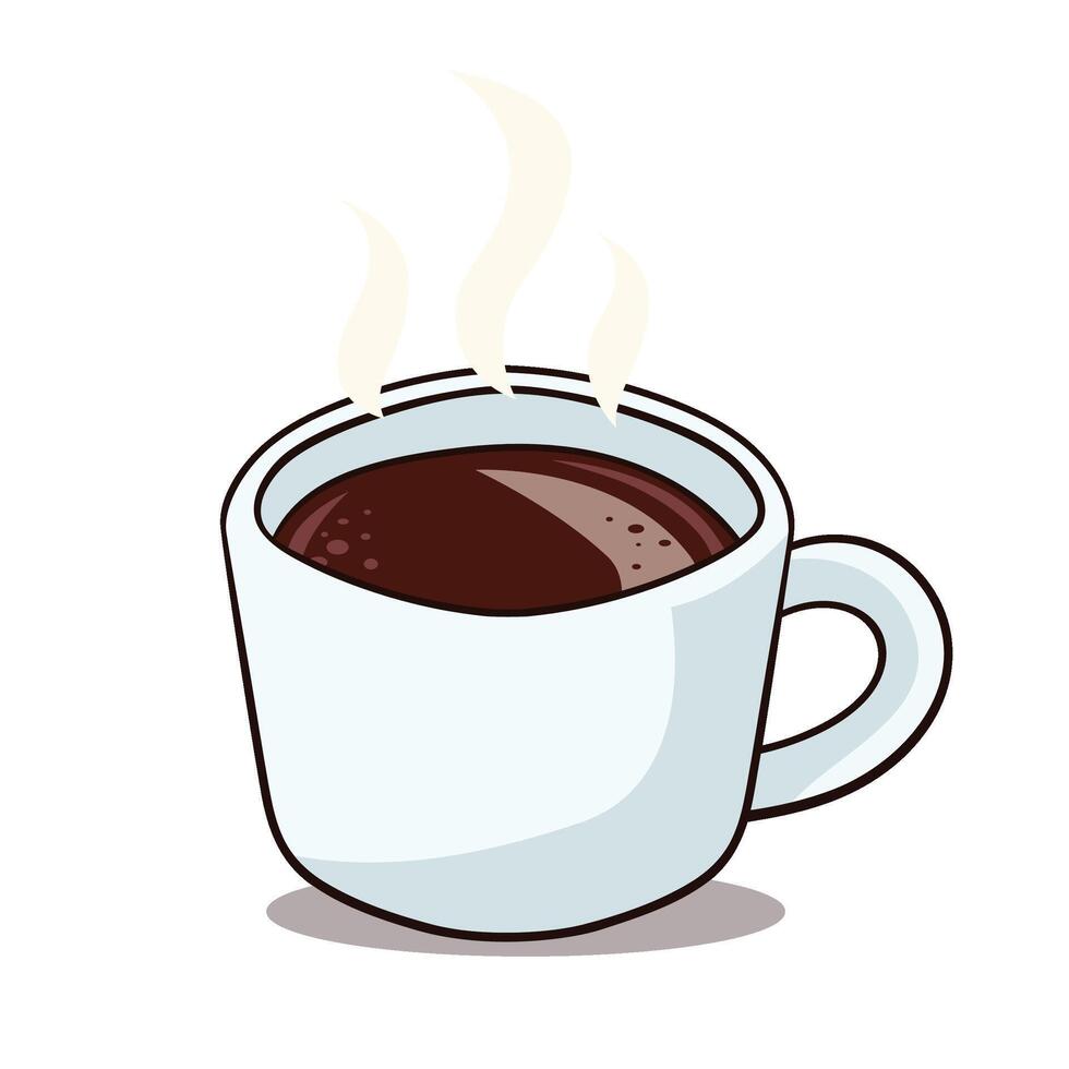 handrawn Coffee menu set Americano vector