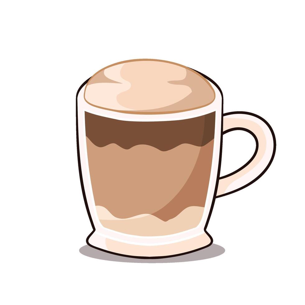 handrawn Coffee menu set Mocha vector