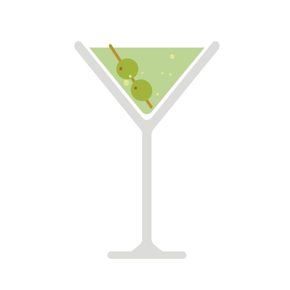 Hand Drawn Cocktails Martini vector