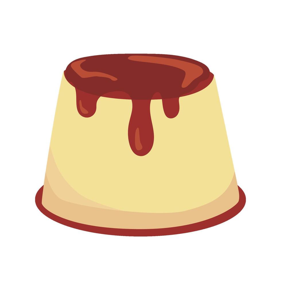 Party and Sweets Food Hand Drawn Pudding vector