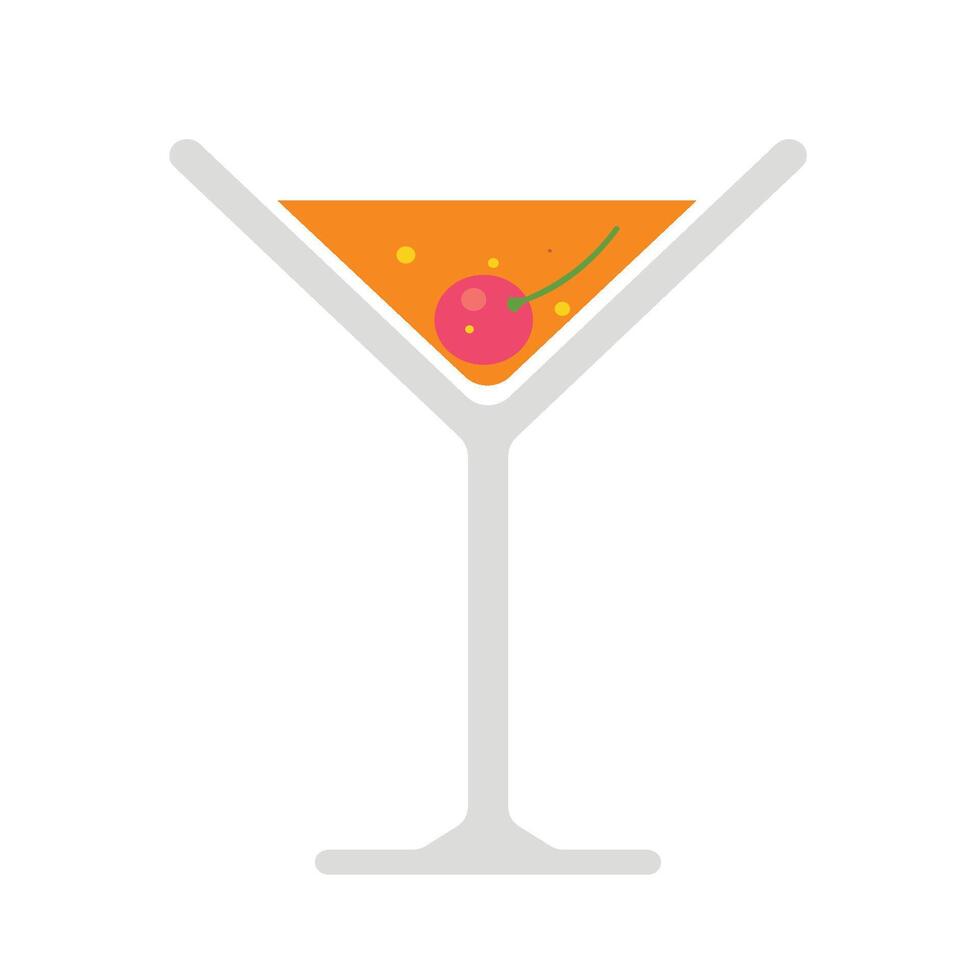 Hand Drawn Cocktails Manhattan vector