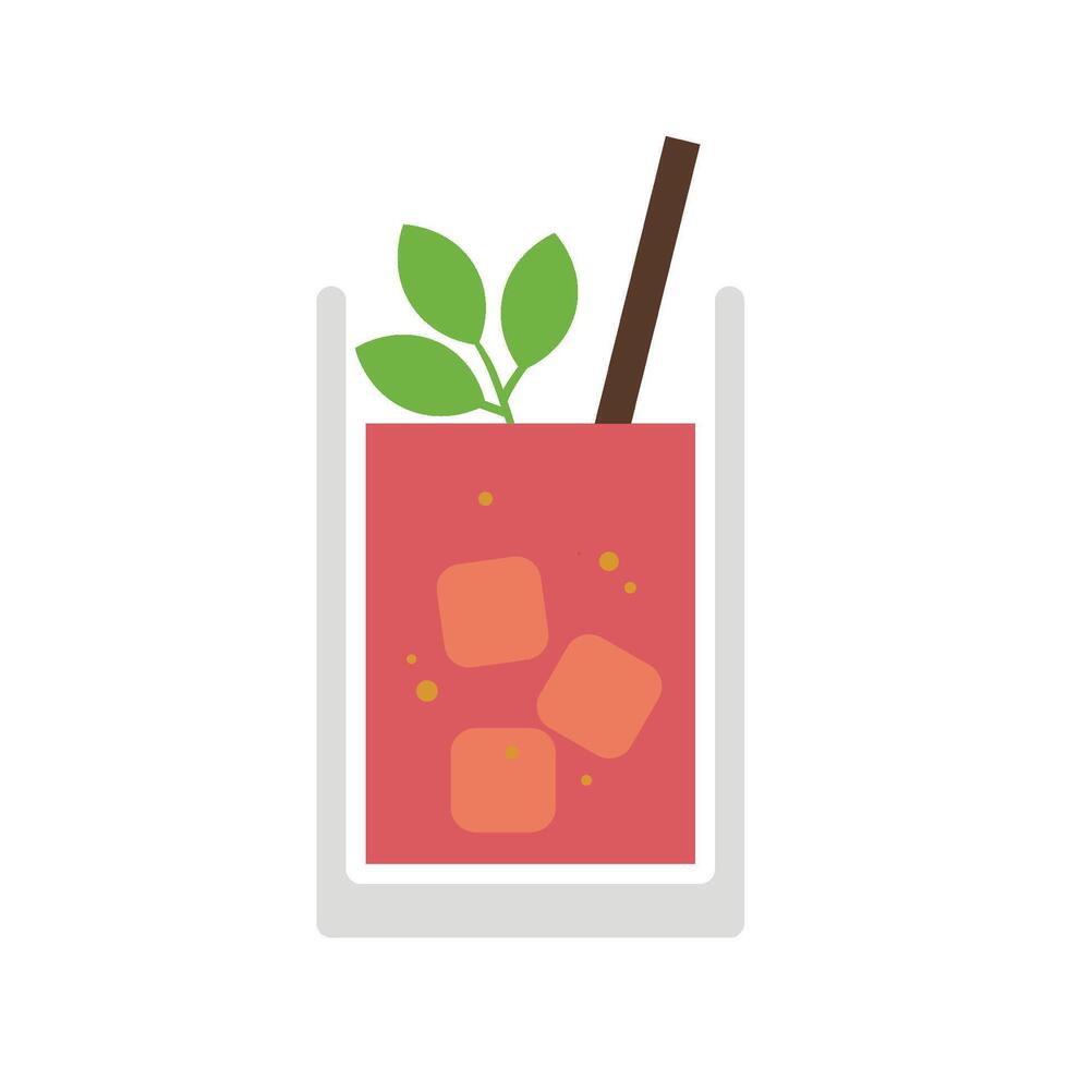Hand Drawn Cocktails Bloody Mary vector