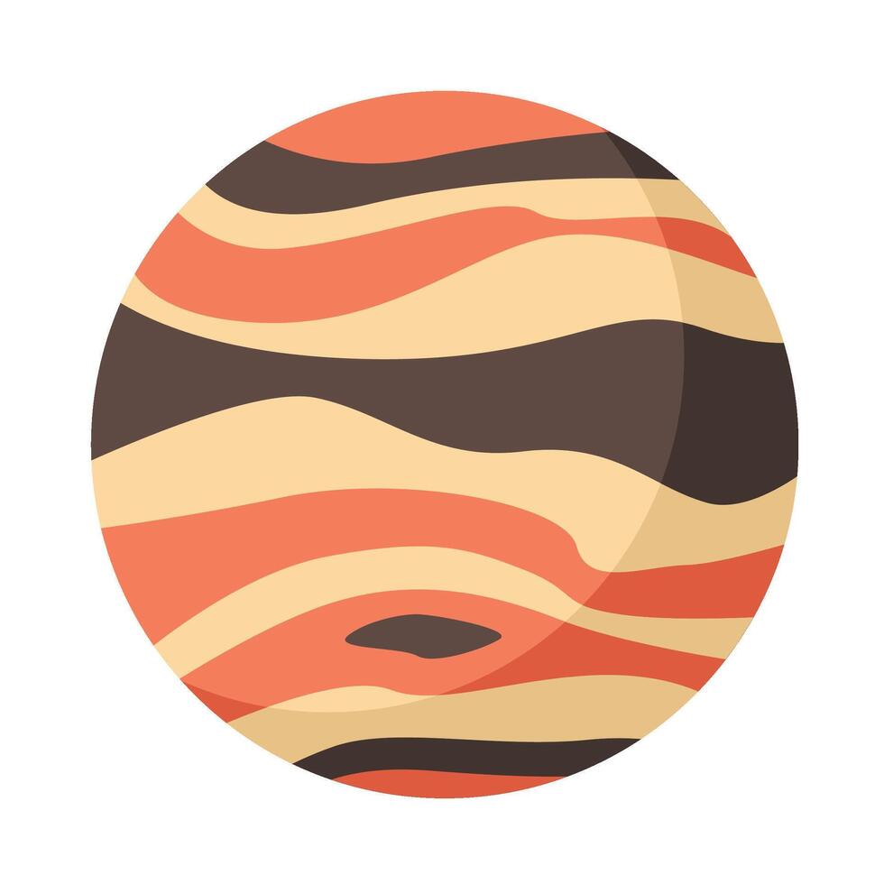 Space objects Jupiter vector