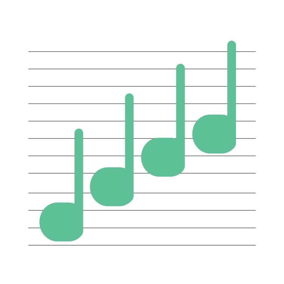 Set of music instrument illustration Musical scale vector