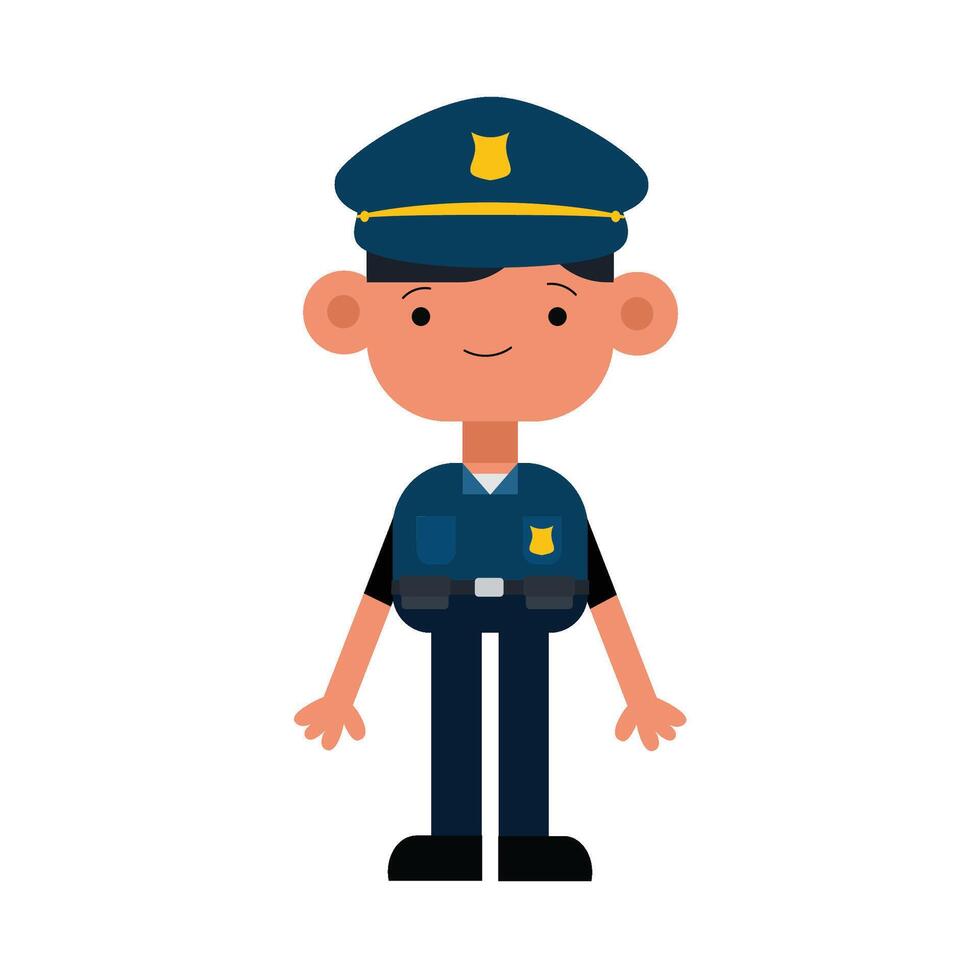 Professional workers Police vector