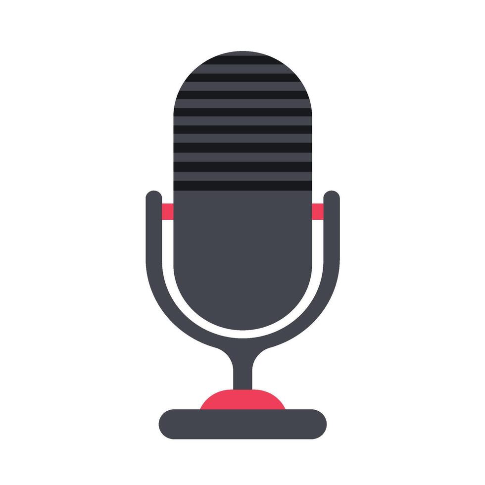 Set of music instrument illustration Microphone vector