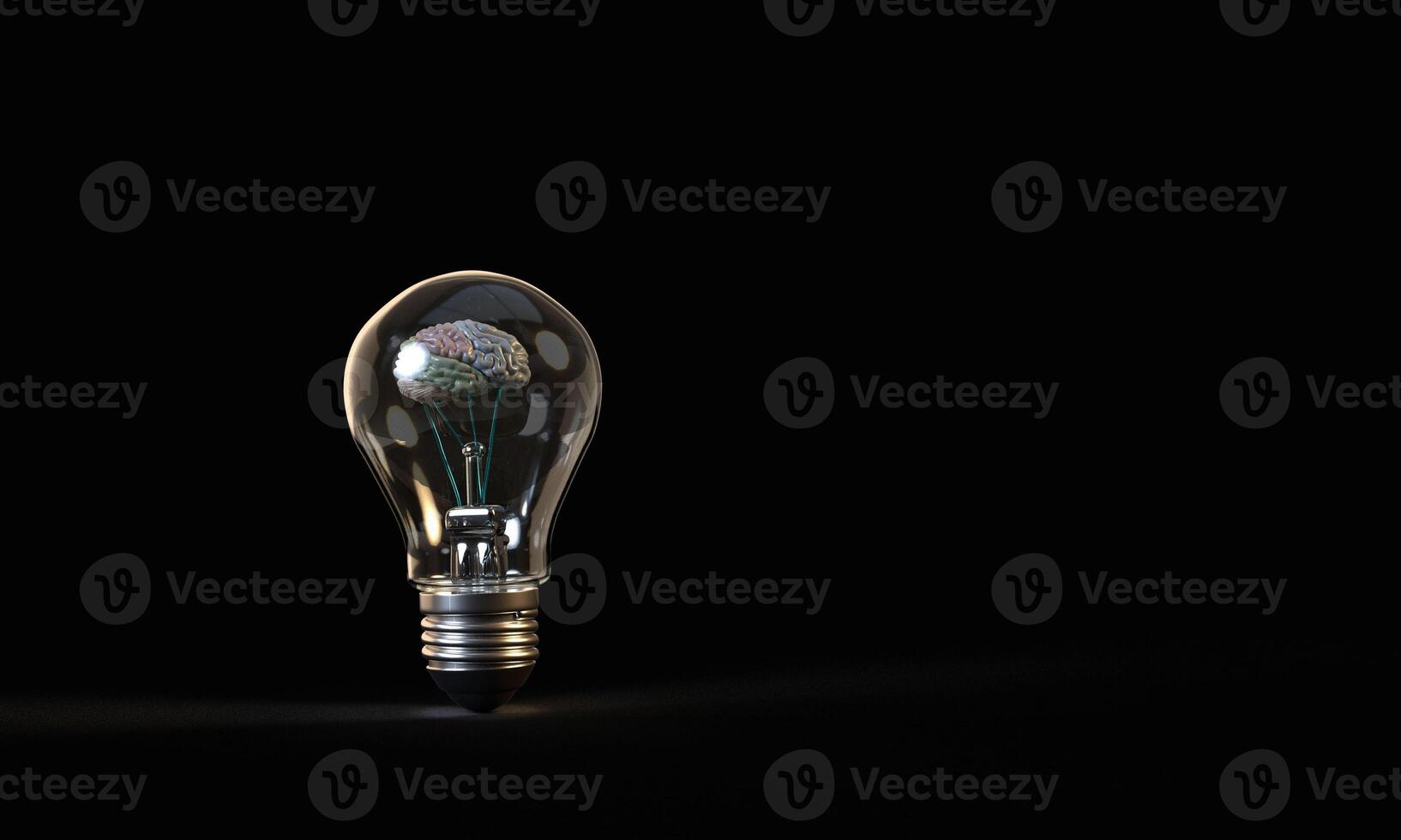 lamp lightbulb brain symbol sign icon idea creativity human internal organ human body part intelligence inspiration brainstorm copy space ai artificial intelligence futurist data education solution photo