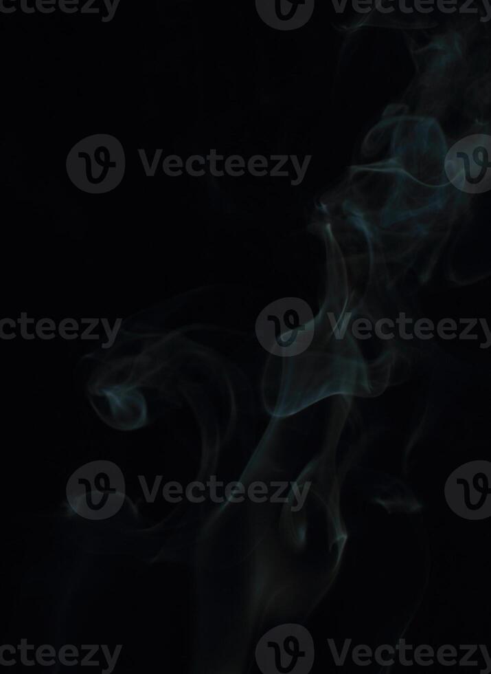 Abstract White Smoke Texture Moves on Black Background Plume of Smoke Wave Design Wallpaper. Design Element. Abstract Texture photo