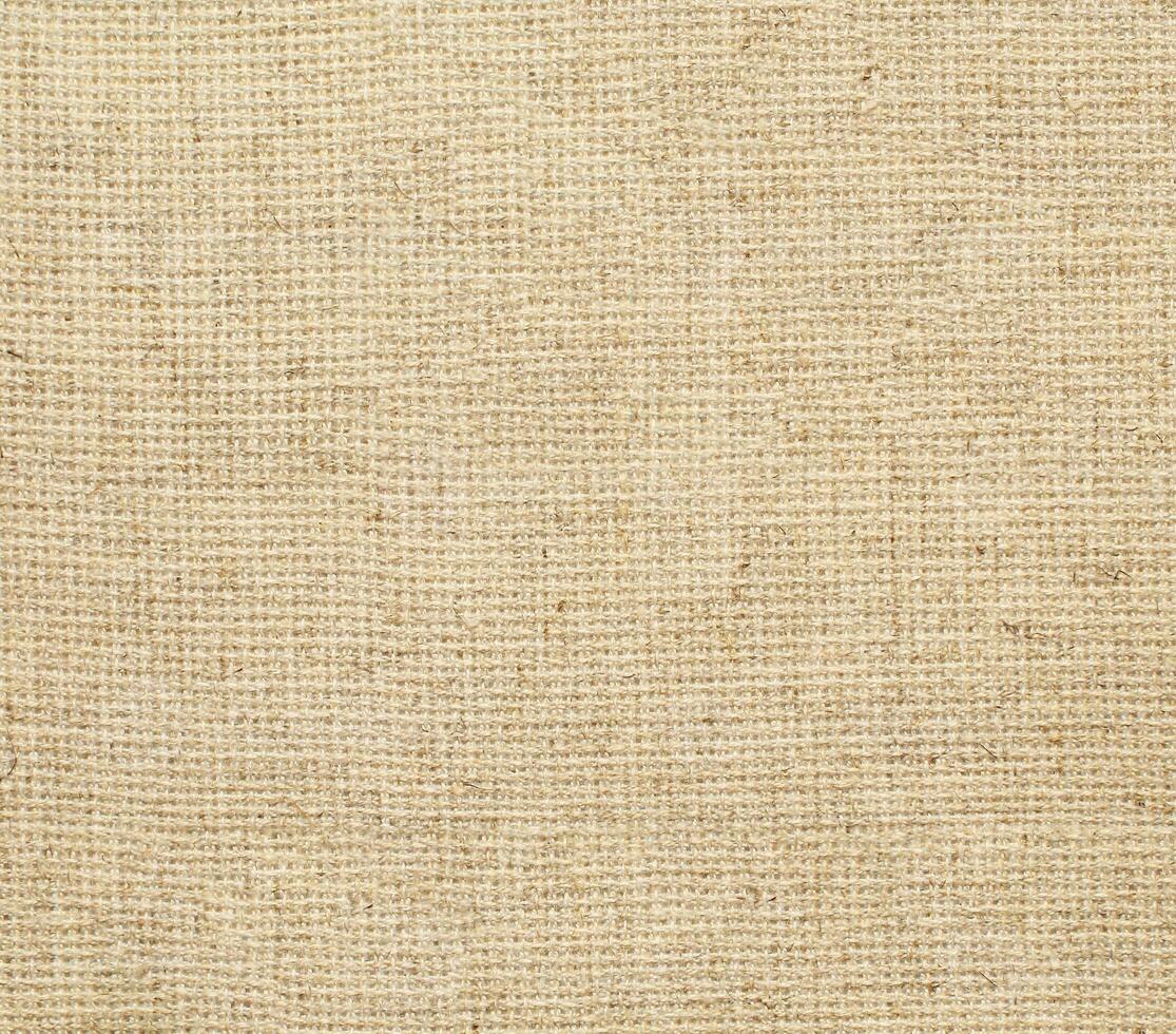 Natural linen material textile canvas Fabric texture background Close-up detail of fabric natural color Hemp material pattern design wallpaper. can be used as background or for graphic design photo