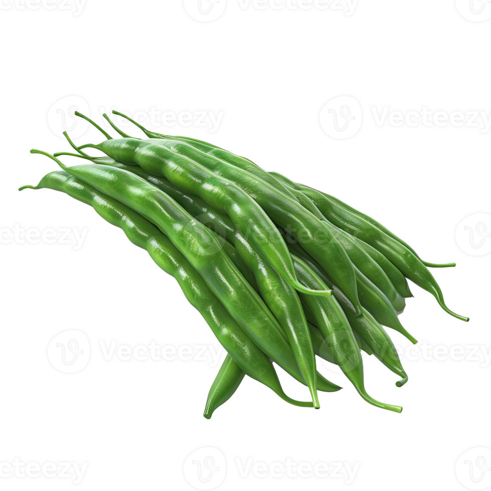 Fresh Green String Beans png