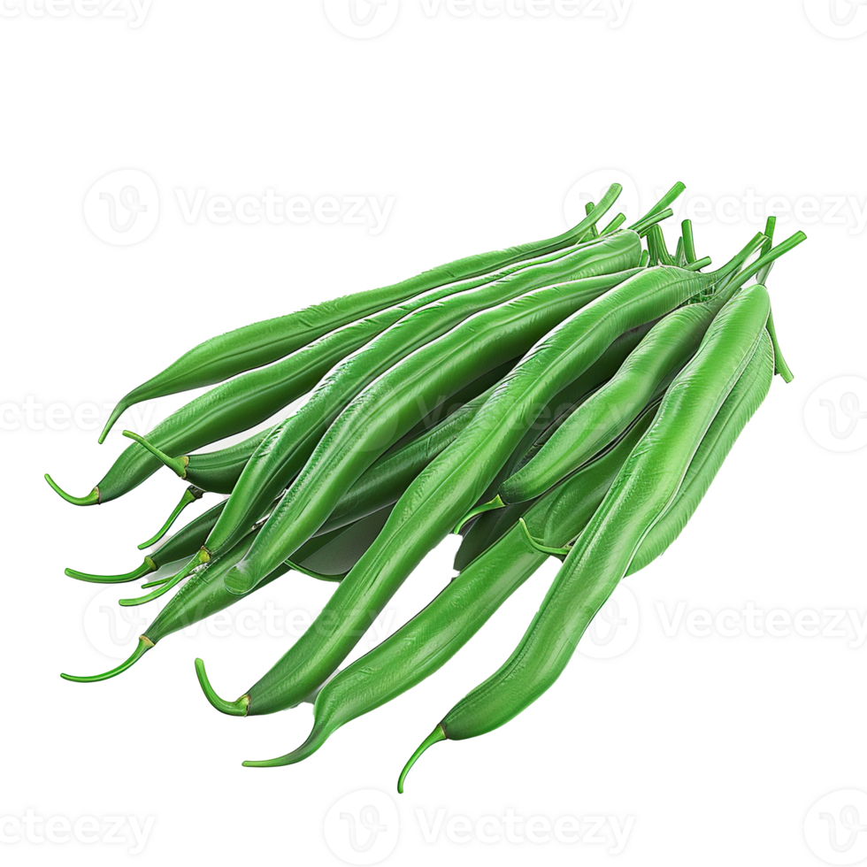 A Bunch of Green String Beans png