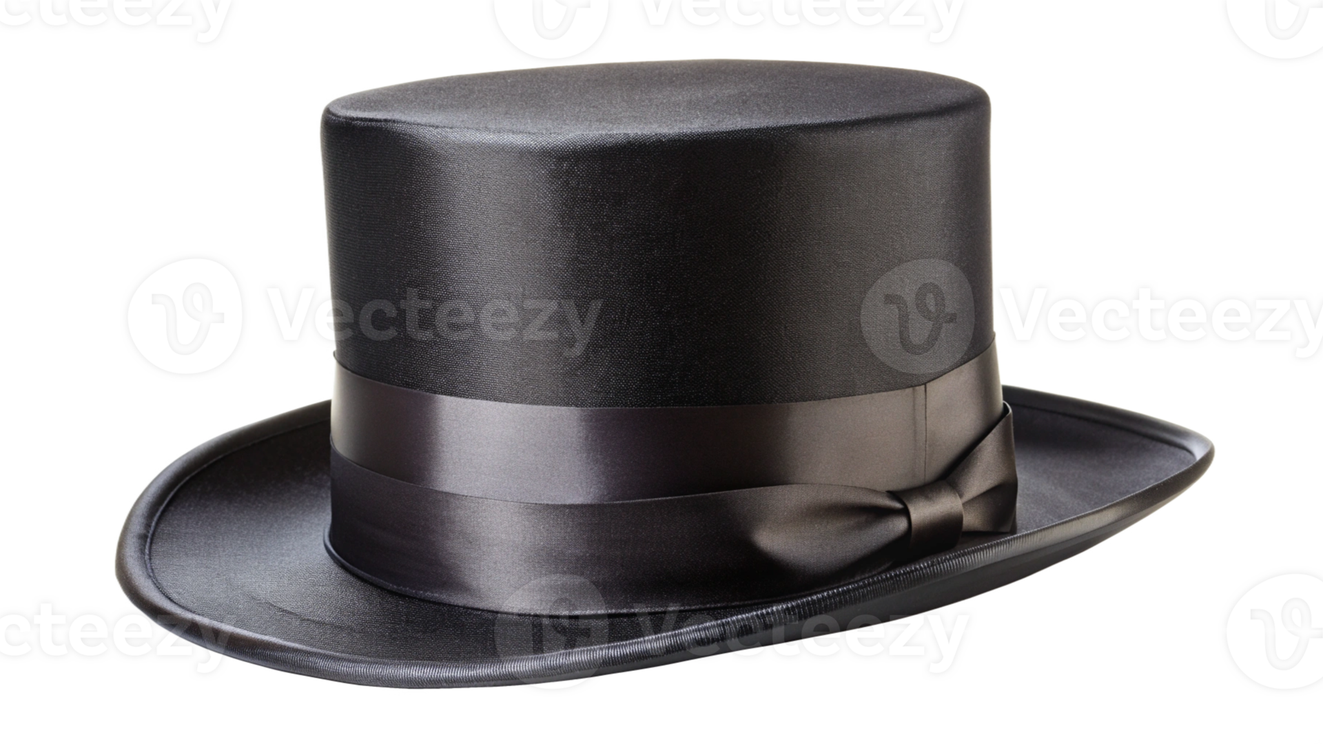a black top hat on a transparent background 49135790 PNG