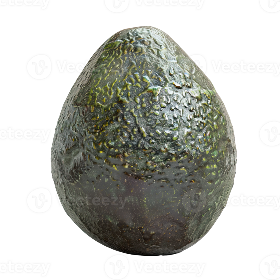 Ripe Avocado With Rough Skin png