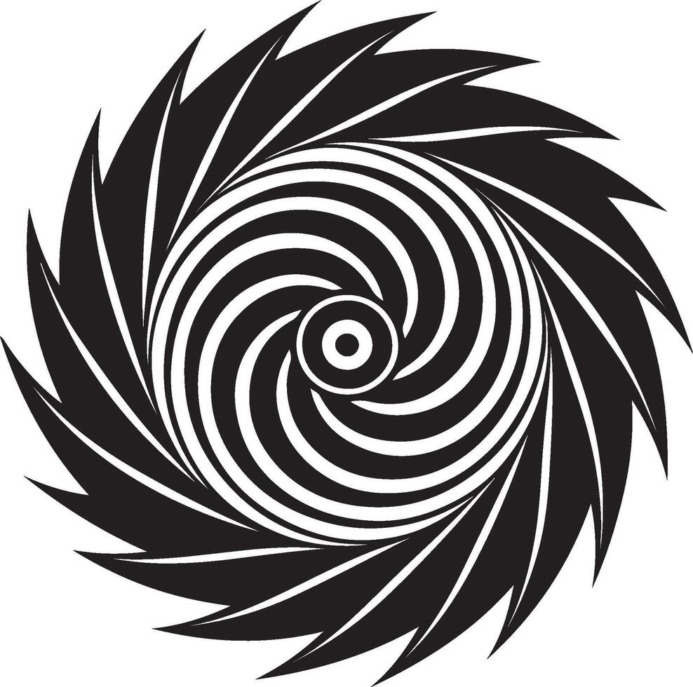 Swirling Vortex - A vortex of lines forming an abstract shape vector
