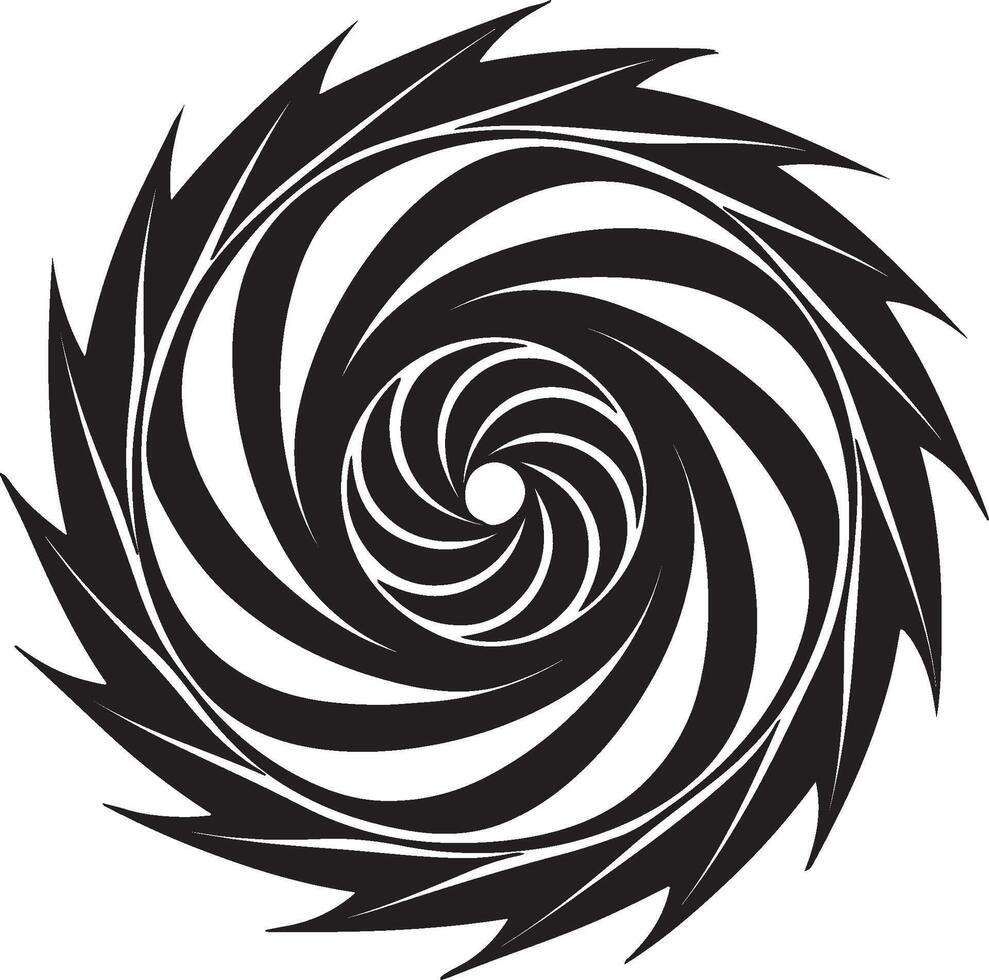 Swirling Vortex - A vortex of lines forming an abstract shape vector