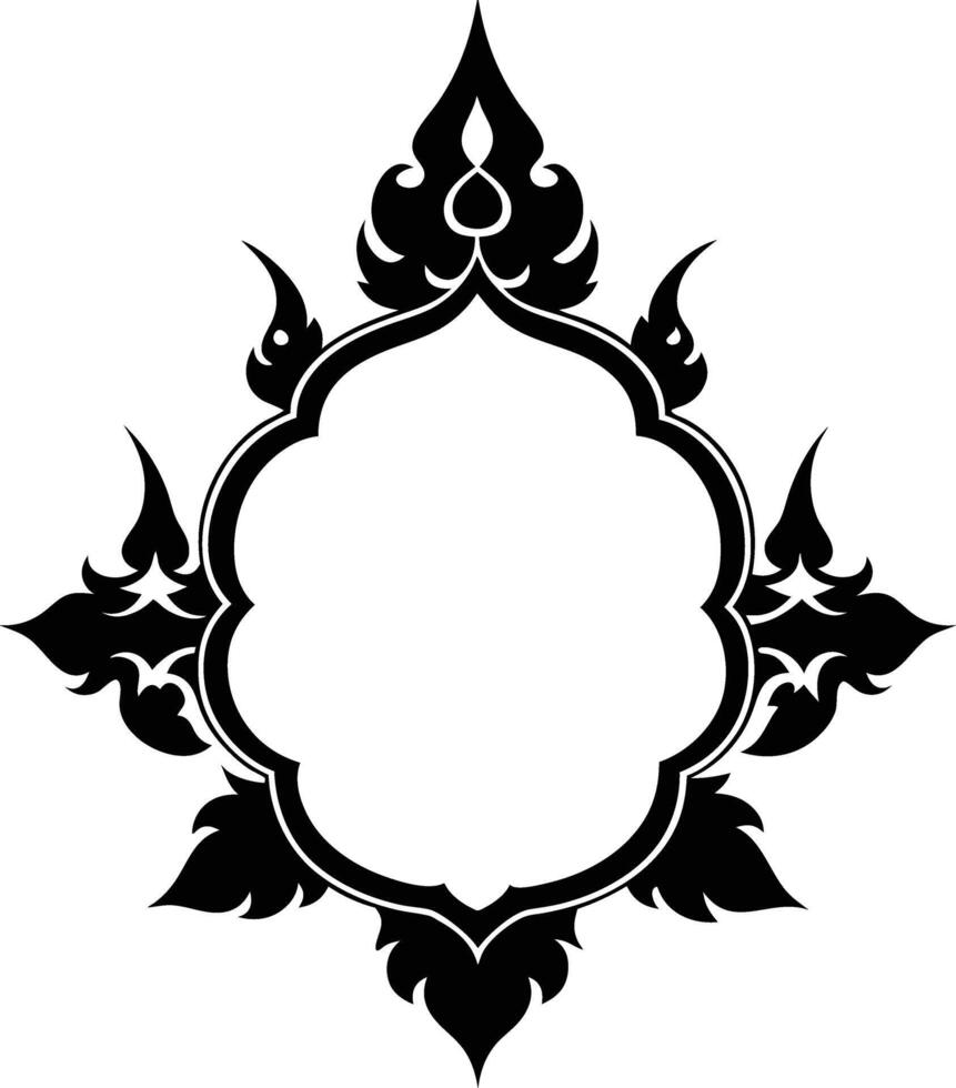 A image of Thai frame with beautiful design. can be use as design elements. vector